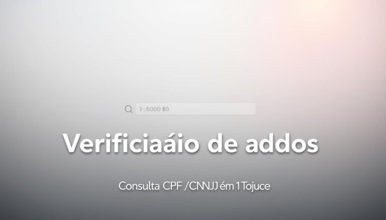 Consulta CPF/CNPJ em 1 Toque