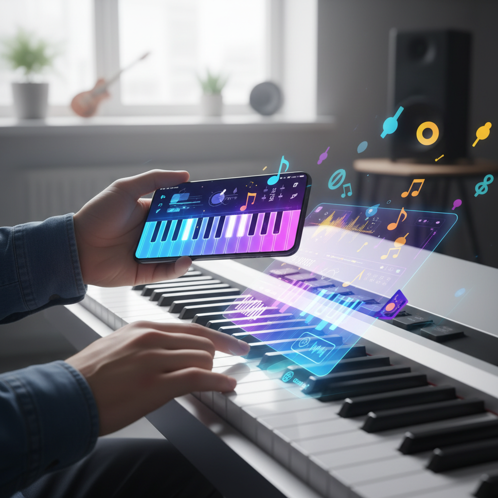Aprenda a Tocar Teclado Usando Apps no Seu Celular